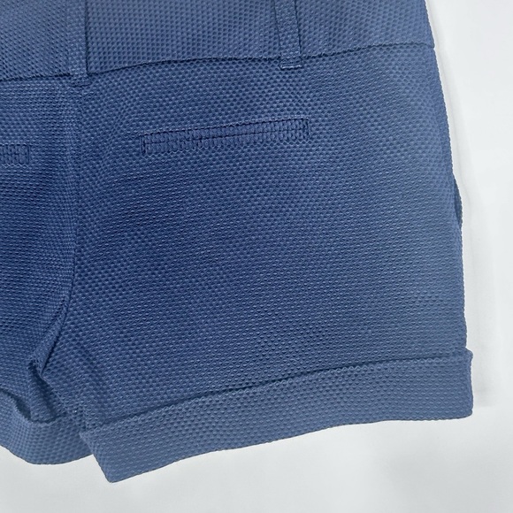 Maurices Navy Blue Lo Rise Textured‎ Shorts Size 9/10 faux cuff - Picture 5 of 8
